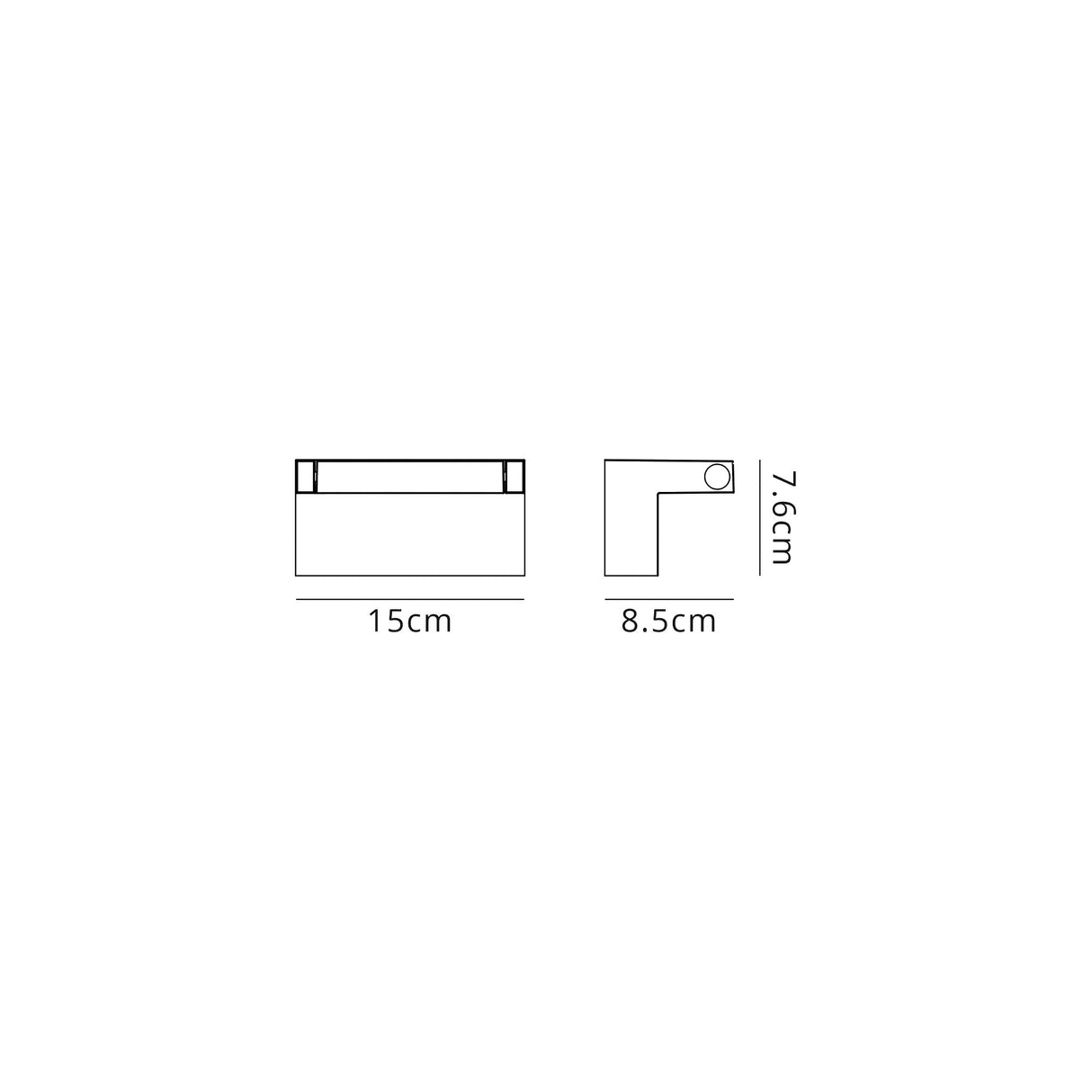 Moncur Wall Lamp Adjustable, 1 x 10W LED, 3000K, 720lm, IP54, Graphite Black, 3yrs Warranty