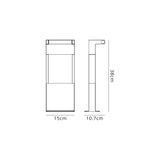 Moncur Short Post, 1 x 10W LED, 3000K, 720lm, IP54, Graphite Black, 3yrs Warranty