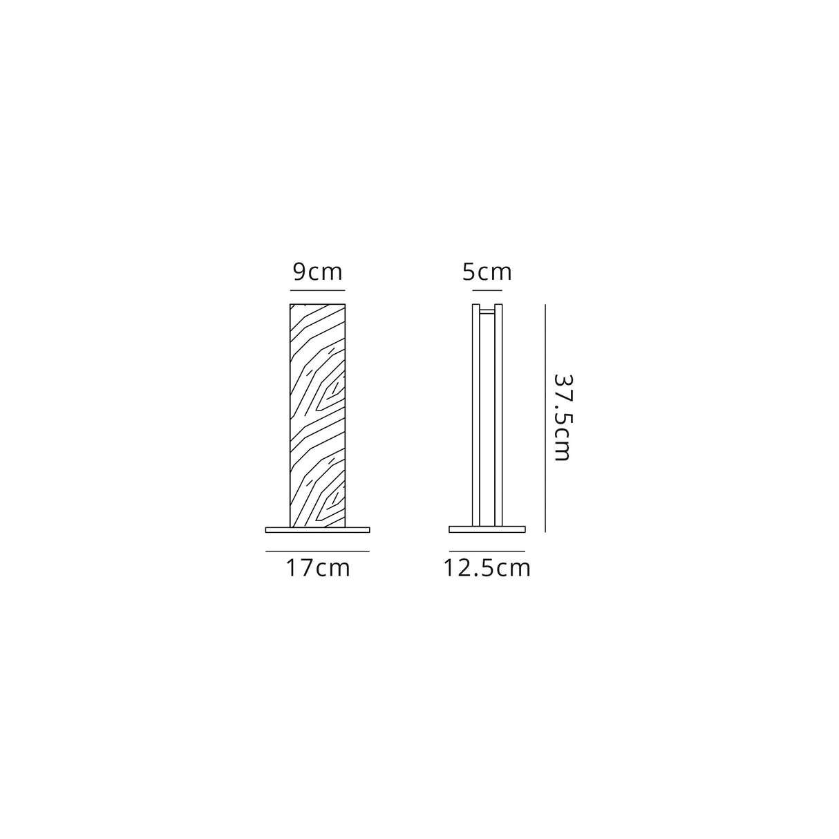 Atkinson Table Lamp, 2 x 6W LED, 3000K, 450lm, Oak / Sand White, 3yrs Warranty
