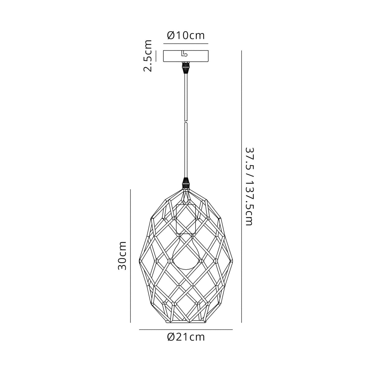 Guthrie Curved Cylinder Pendant, 1 x E27, Polished Brass