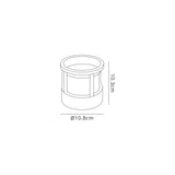 Todd Round Downlight, 1 x 6W LED, 3000K, 360lm, IP54, Anthracite, 3yrs Warranty