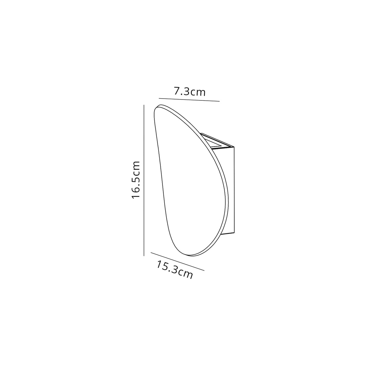 Norman Wall Lamp, 1 x 6W LED, 3000K, 700lm, IP54, Anthracite, 3yrs Warranty