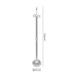 Park Leaf Design Tiffany Floor Lamp, 2 x E27, Aged Antique Brass