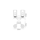 Gates Wall Lamp Switched, 2 x E14, Polished Gold