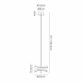 Corner Pendant, 1 x 6W LED, 4000K, 460lm, Polished Chrome, 3yrs Warranty