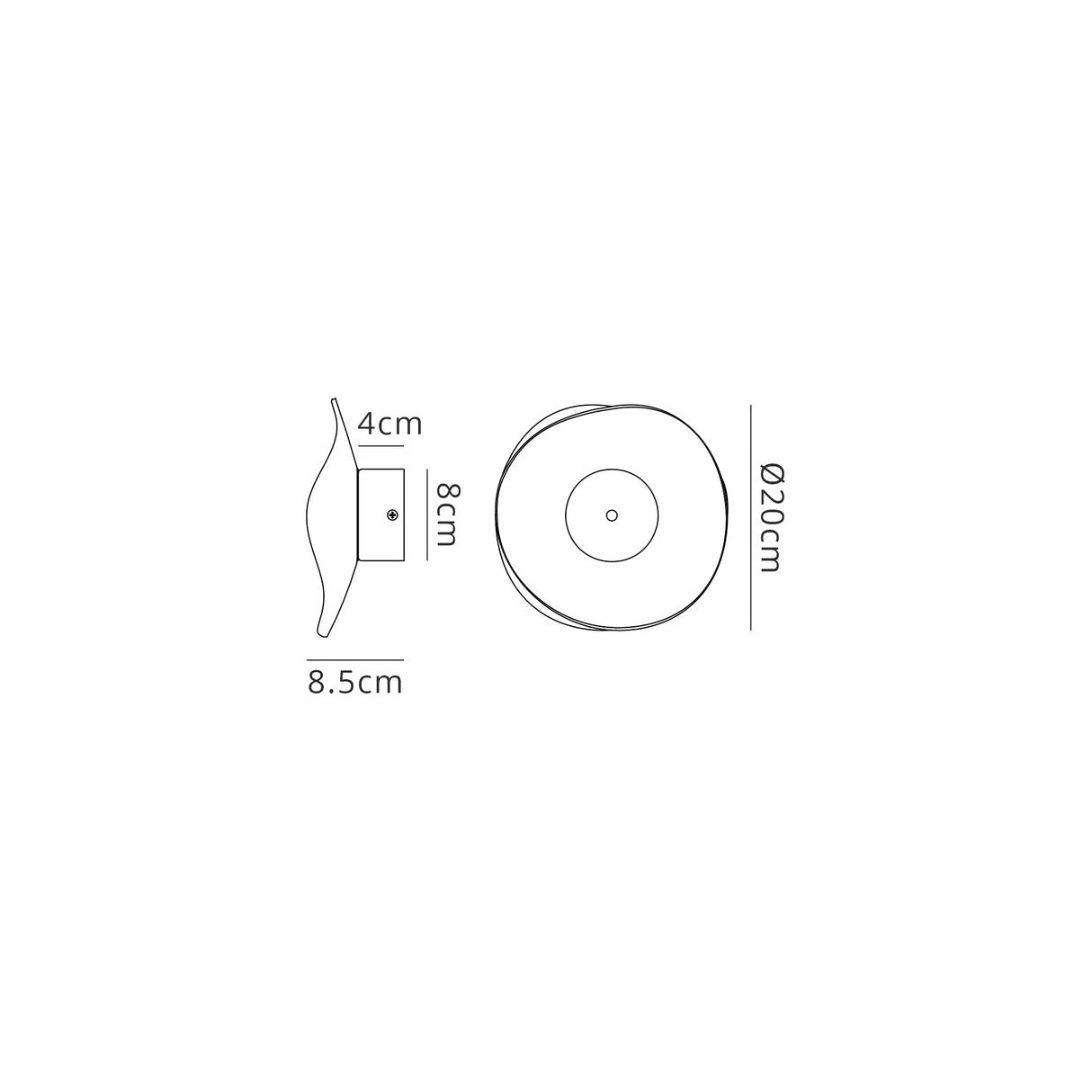 Corner Wall Light, 1 x 6W LED, 4000K, 460lm, Polished Chrome, 3yrs Warranty