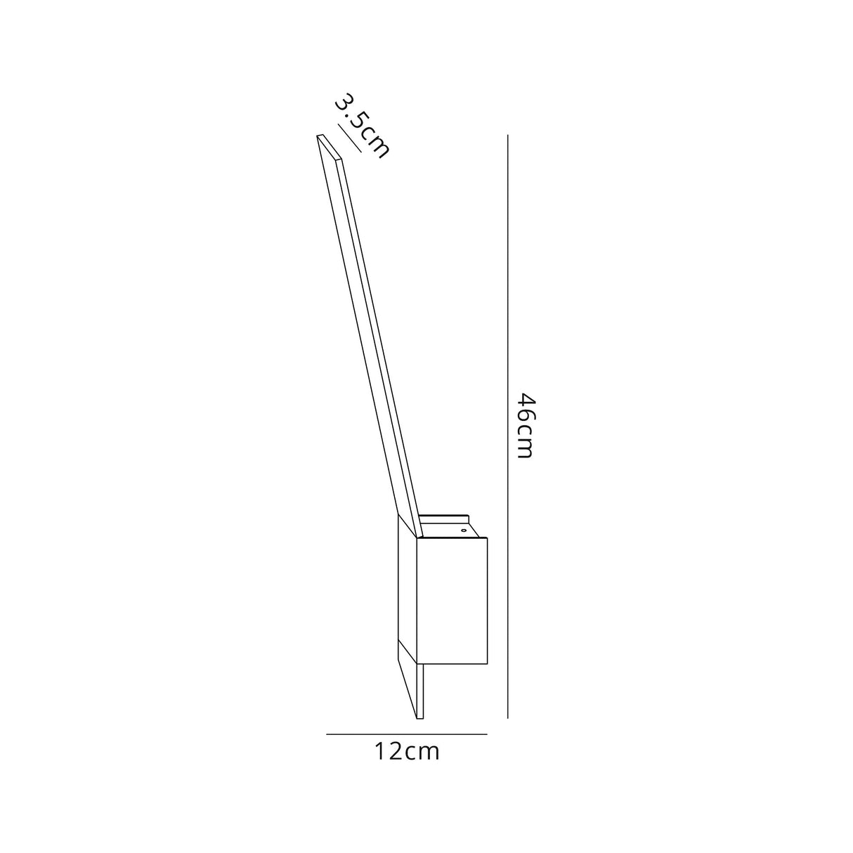 Turnbull Wall Lamp, 1 x 8W LED, 3000K, 560lm, Sand White/Polished Chrome, 3yrs Warranty
