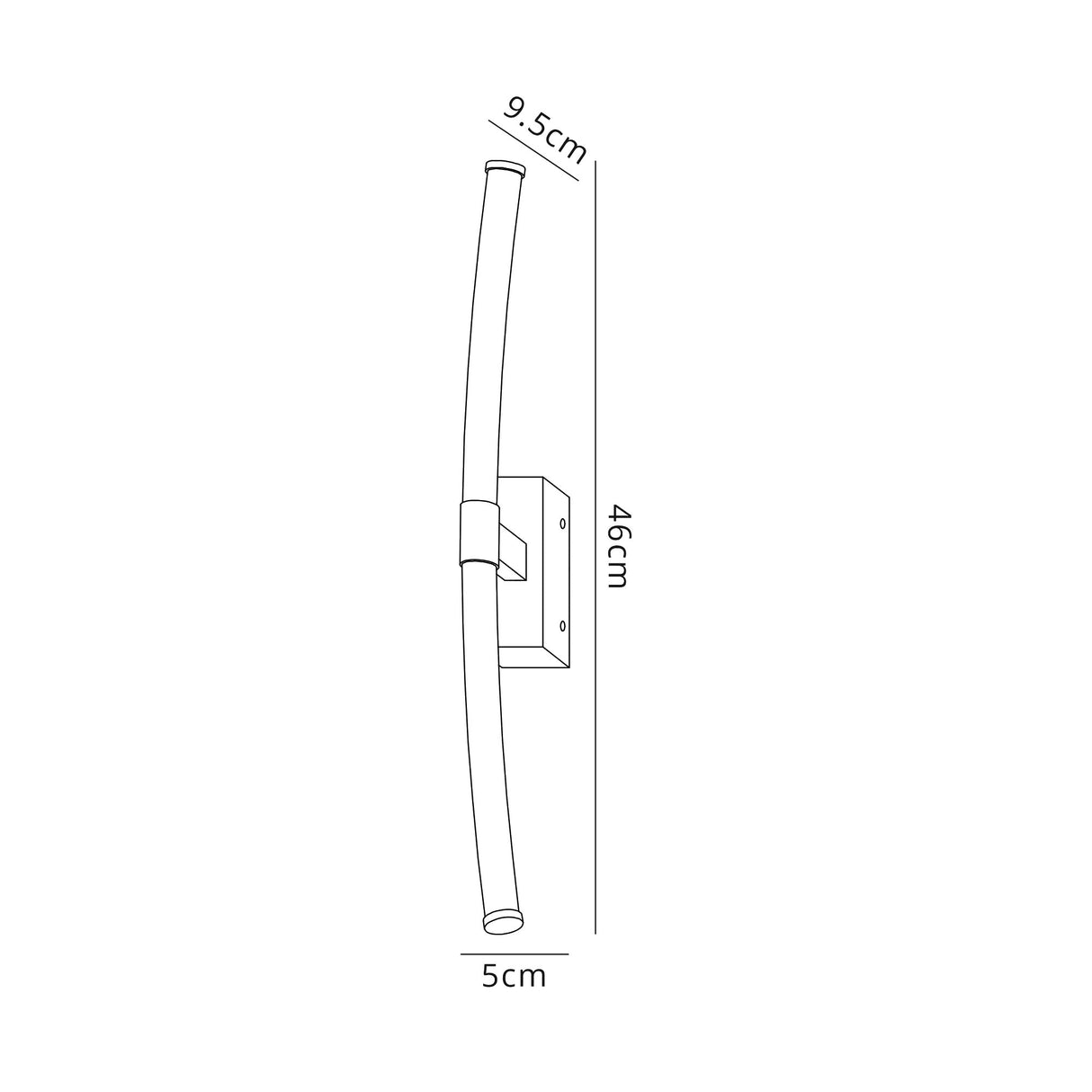 Baggs Wall Lamp Small, 2 x 4W LED, 3000K, 560lm, IP44, Polished Chrome, 3yrs Warranty