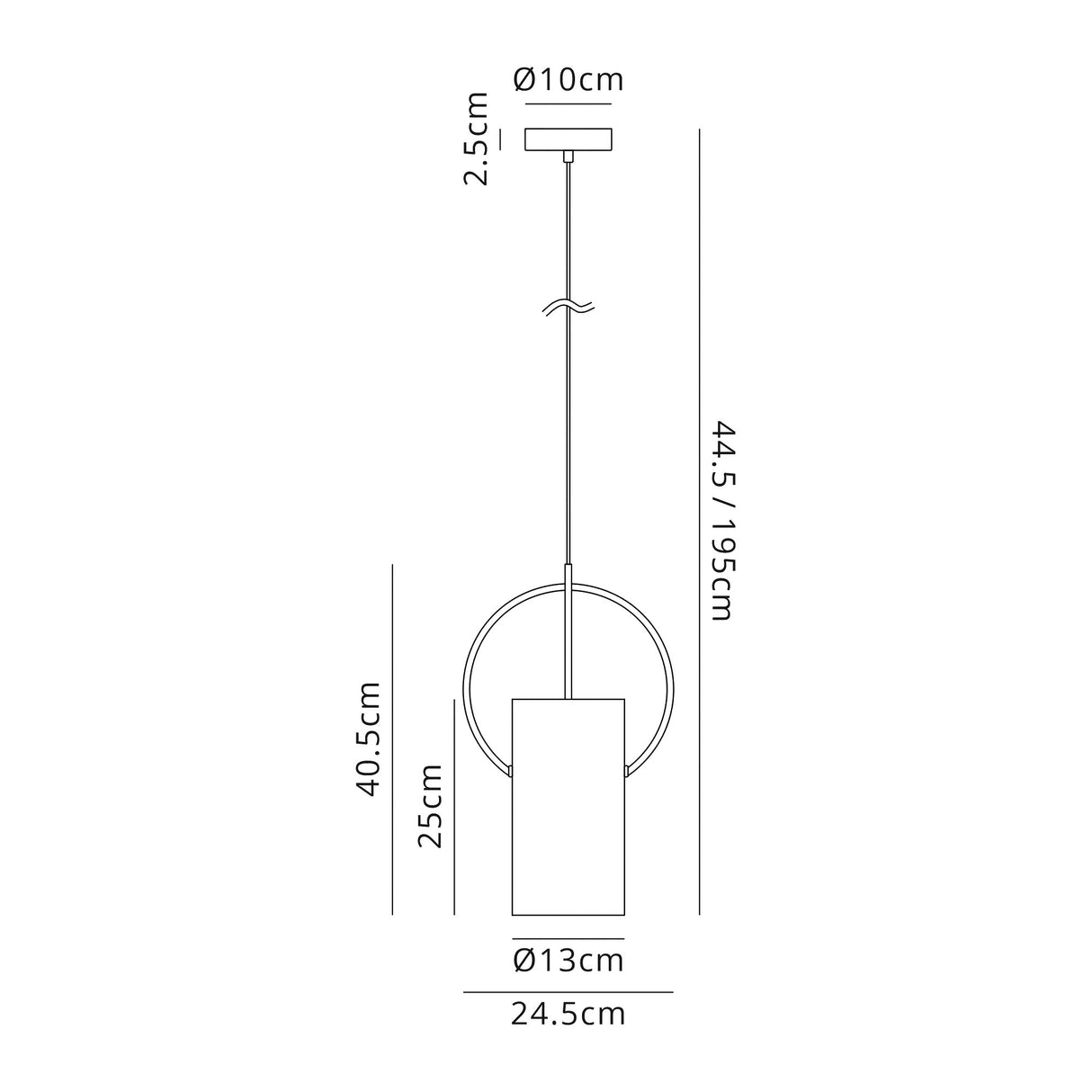 Berry Single Pendant, 1 x E27, Satin Nickel/Polished Chrome