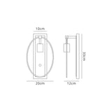 Hodgson Wall Lamp, 1 Light E27, Sand Gold/Matt Black