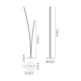 Johnston 2 Light Floor Lamp Dimmable, 16W/20W LED, 4000K, 2270lm, White, 3yrs Warranty