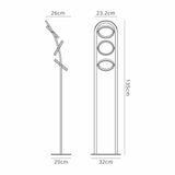 Bertshin Floor Lamp, 3 Ring, 25W LED, 3200K, 1375lm, Satin Black / Gold, 3yrs Warranty
