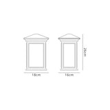 Latham Flush Wall Lamp, 1 x E27, IP54, Silver Grey/Clear Seeded Glass, 2yrs Warranty