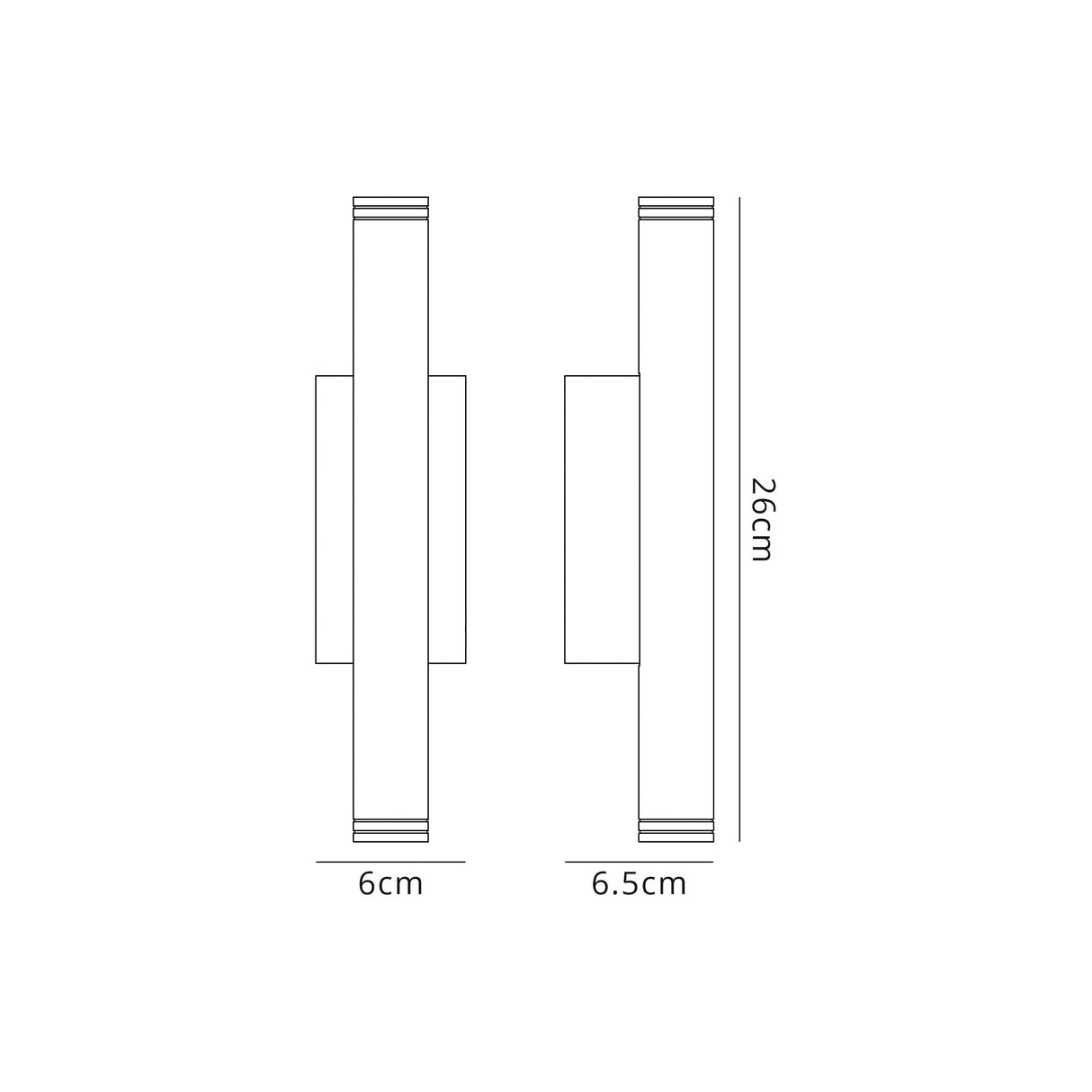 Robson Wall Lamp, 2 x 3W LED, 3000K, 300lm, IP54, Polished Chrome, 3yrs Warranty