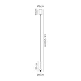 Lathen Polished Chrome 1 Light G9 Universal 2m Single Pendant, Suitable For A Vast Selection Of Glass Shades