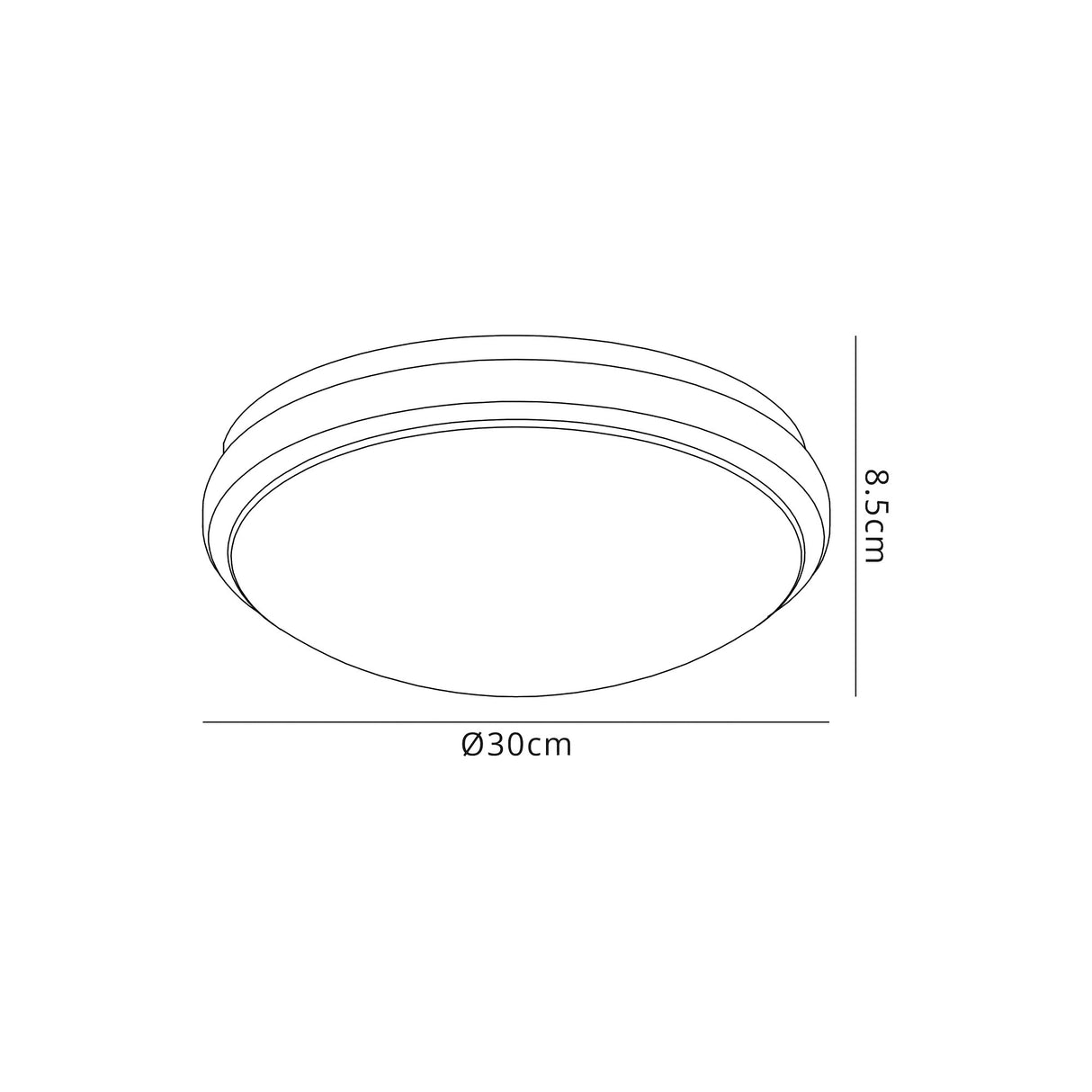 Pitt Ceiling, 1 x 12W LED, 4000K, 3-Step-Dimmable, 565lm, IP44, Soft Bronze/White, 3yrs Warranty