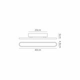 Lowrey Wall Lamp, 1 x 18W LED, 3000K, 805lm, Sand Gold, 3yrs Warranty