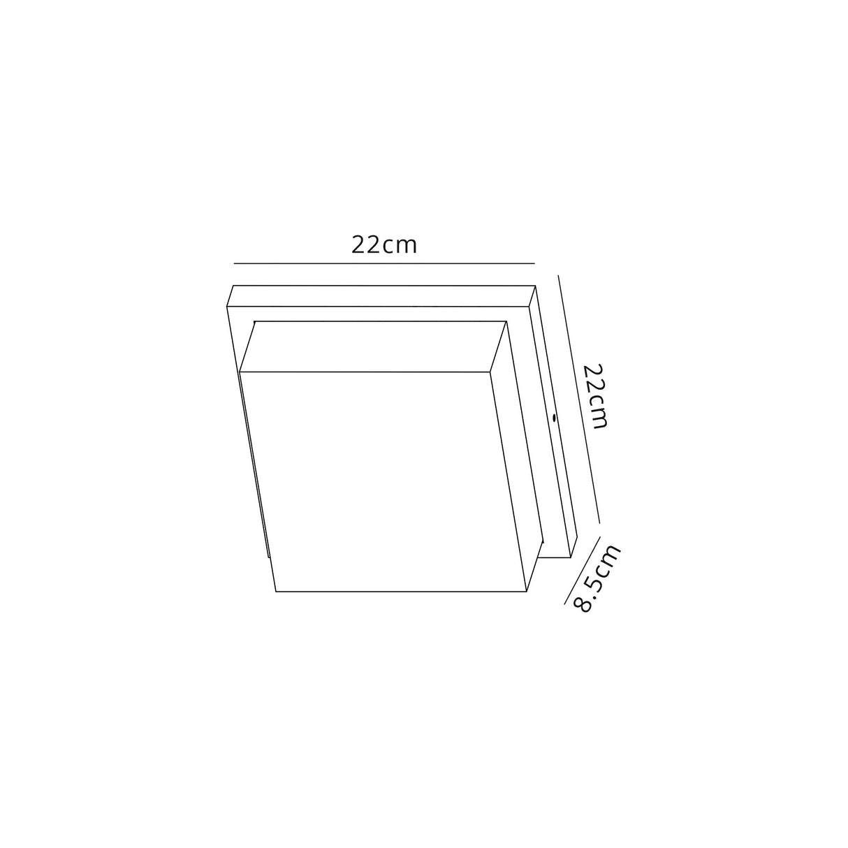 Agboola Wall Lamp, 2 x E27, IP65, Anthracite/Clear PC, 2yrs Warranty