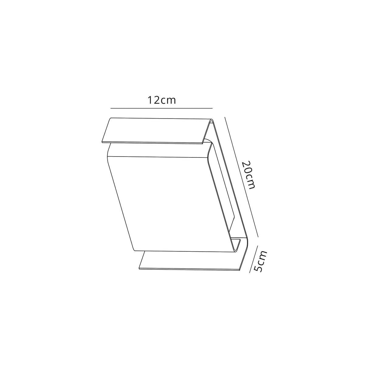 Towers Wall Lamp, 2 x 6W LED, 3000K, 535lm, IP54, Anthracite, 3yrs Warranty