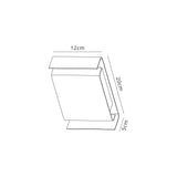 Towers Wall Lamp, 2 x 6W LED, 3000K, 535lm, IP54, Anthracite, 3yrs Warranty