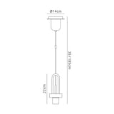 Allardyce Suspension Kit, 1 x E27, Copper/Matt Black