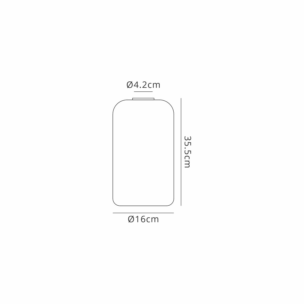 Allardyce 16cm Cylinder Glass (A), Gold Fade/Clear