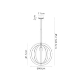 Symm Pendant, 1 x E27, Black/Satin Gold