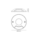 Summerbee, Above Ground (NO DIGGING REQUIRED) Driveover 1 Light, 1 x 6W LED, 3000K, 165lm, IP67, IK10, Anthracite, 3yrs Warranty