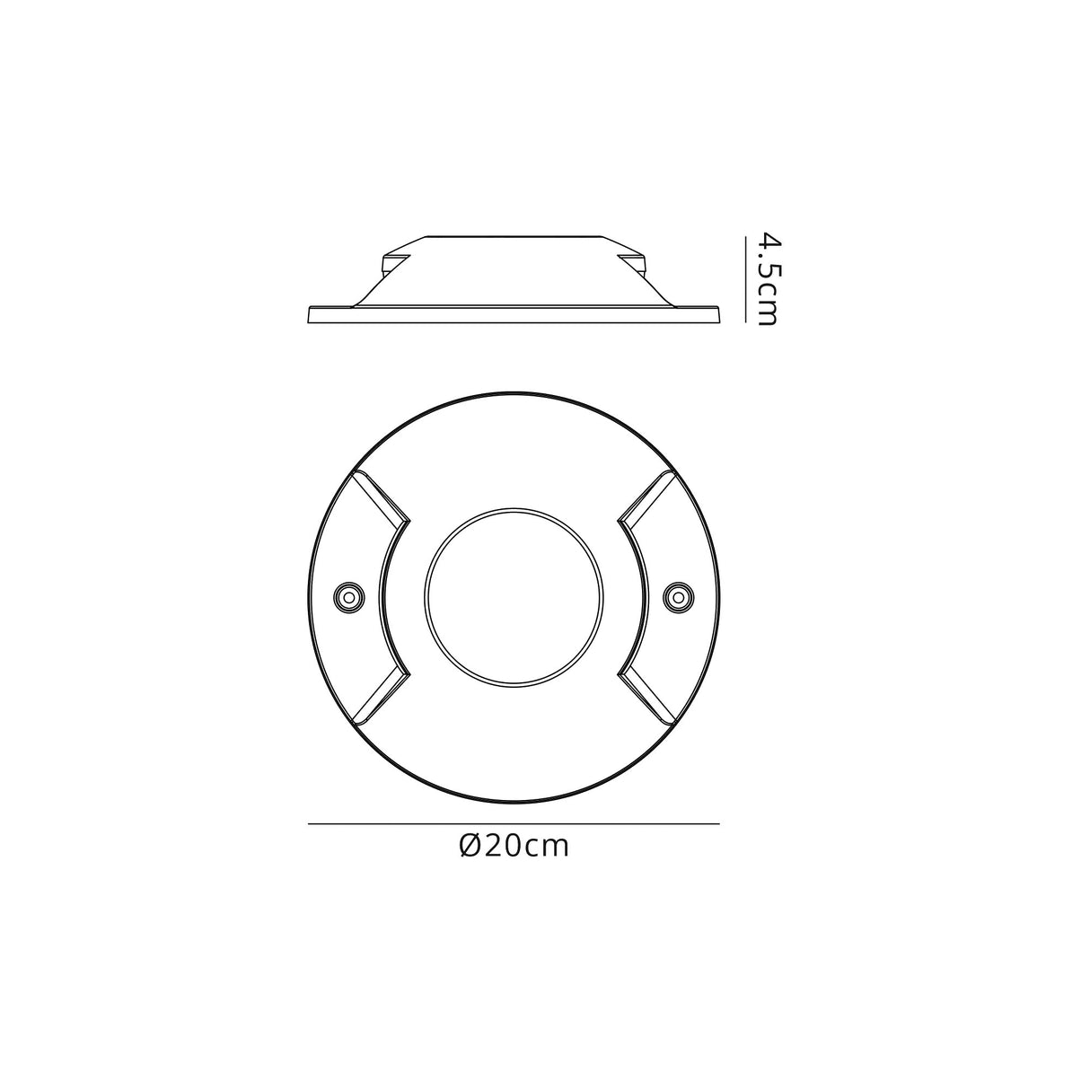 Summerbee, Above Ground (NO DIGGING REQUIRED) Driveover 2 Light, 2 x 6W LED, 3000K, 236lm, IP67, IK10, Anthracite, 3yrs Warranty