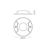 Summerbee, Above Ground (NO DIGGING REQUIRED) Driveover 2 Light, 2 x 6W LED, 3000K, 236lm, IP67, IK10, Anthracite, 3yrs Warranty