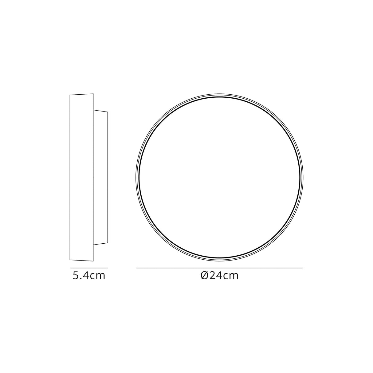 Hepworth Wall Lamp, 1 x 13W LED, 3000K, 300lm, IP65, Gloss White, 3yrs Warranty