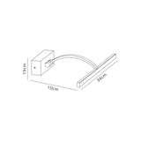 Sohna Small 1 Arm Wall Lamp/Picture Light, 1 x 6W LED, 3000K, 470lm, Satin Nickel, 3yrs Warranty