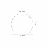 Robson Round 19cm Glass Shade (E), Clear