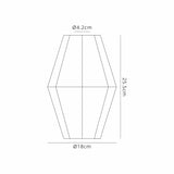 Robson Pyramid 18cm Glass Shade (D), Clear