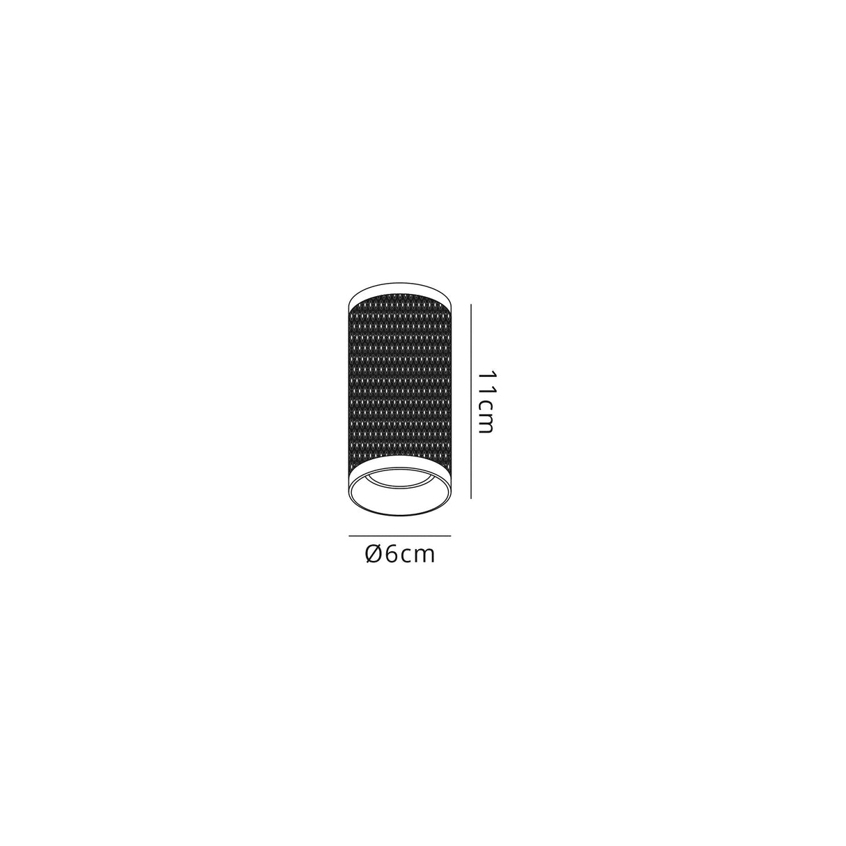 Tueart 11cm Surface Mounted Ceiling Light, 1 x GU10, Rose Gold