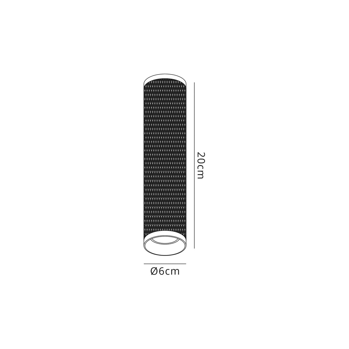 Tueart 20cm Surface Mounted Ceiling Light, 1 x GU10, Sand White