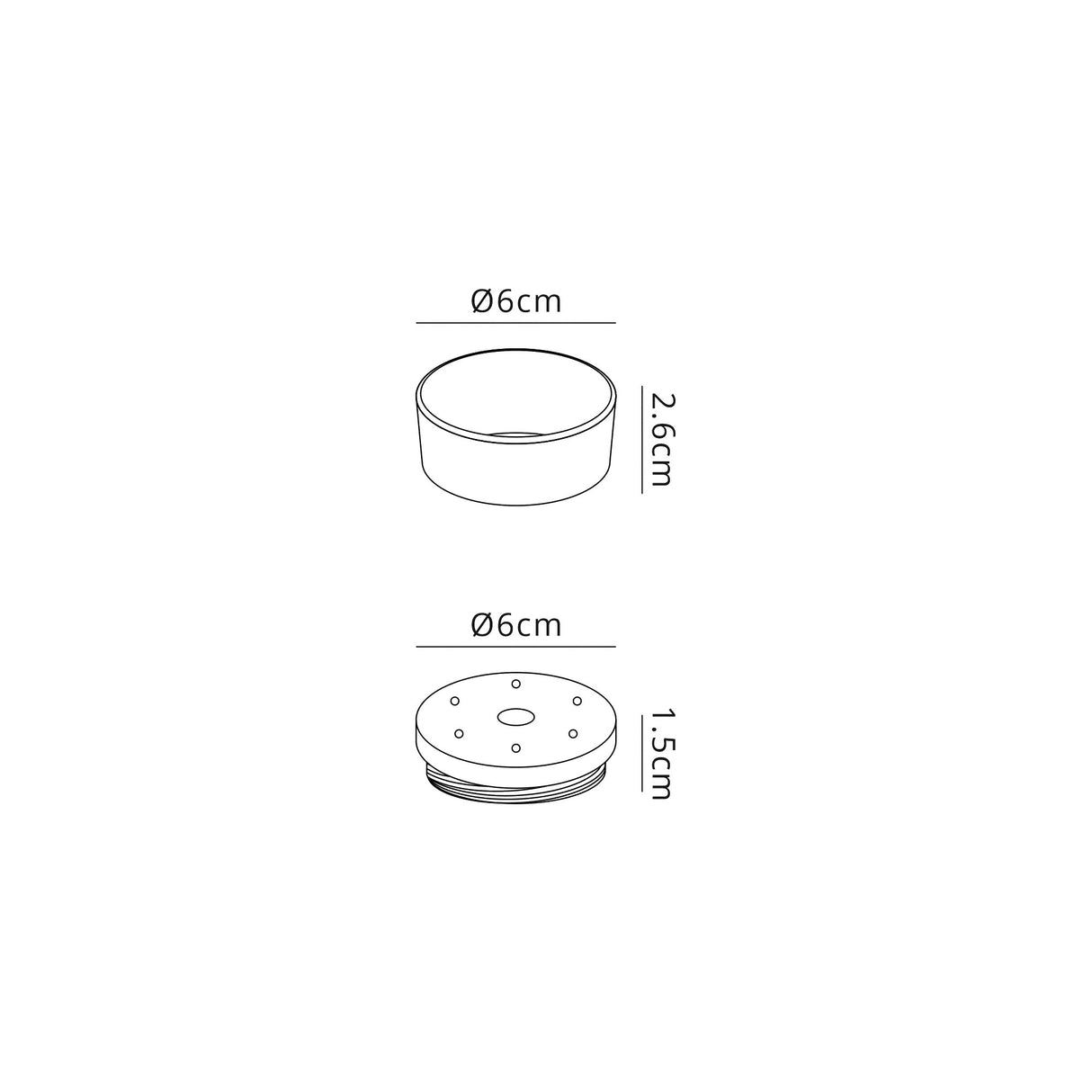 Tueart 2cm Face Ring & 1cm Back Ring Accessory Pack, Rose Gold
