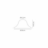 Munro Smooth Bell 30cm Clear Glass (D), Lampshade