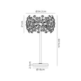 Byrne Table Lamp 6 Light G9 Polished Chrome/Crystal