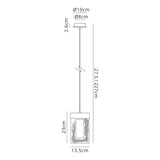 Greeves Pendant 2m, 1 x 4.5W LED, 3000K, 148lm, Polished Chrome, 3yrs Warranty