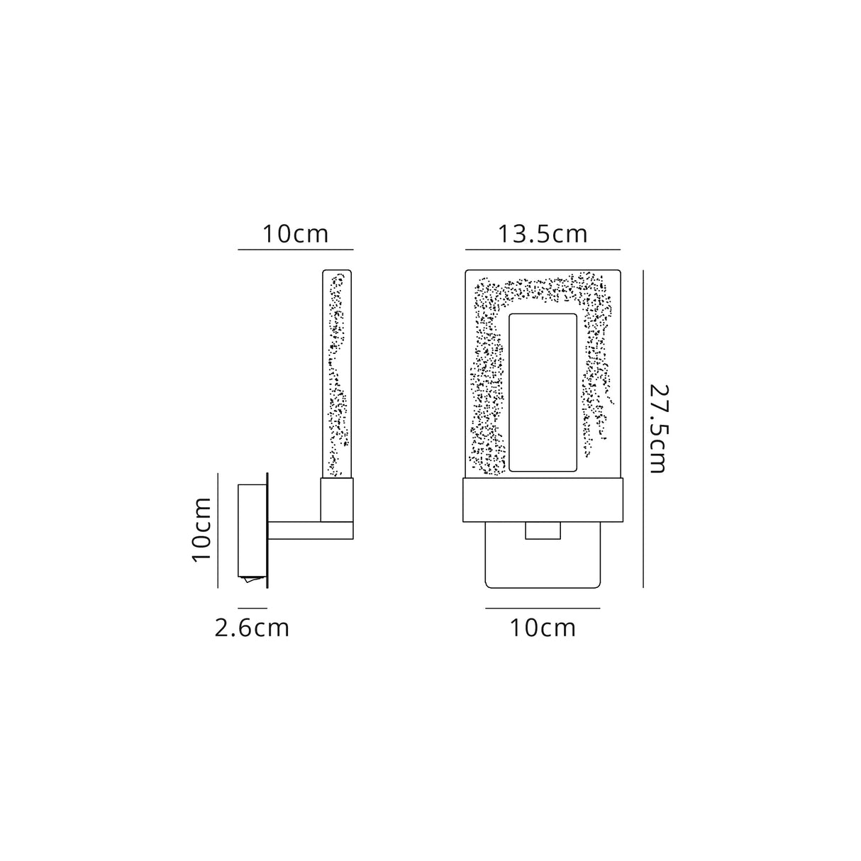 Greeves Switched Wall Lamp, 1 x 4.5W LED, 3000K, 137lm, Polished Chrome, 3yrs Warranty