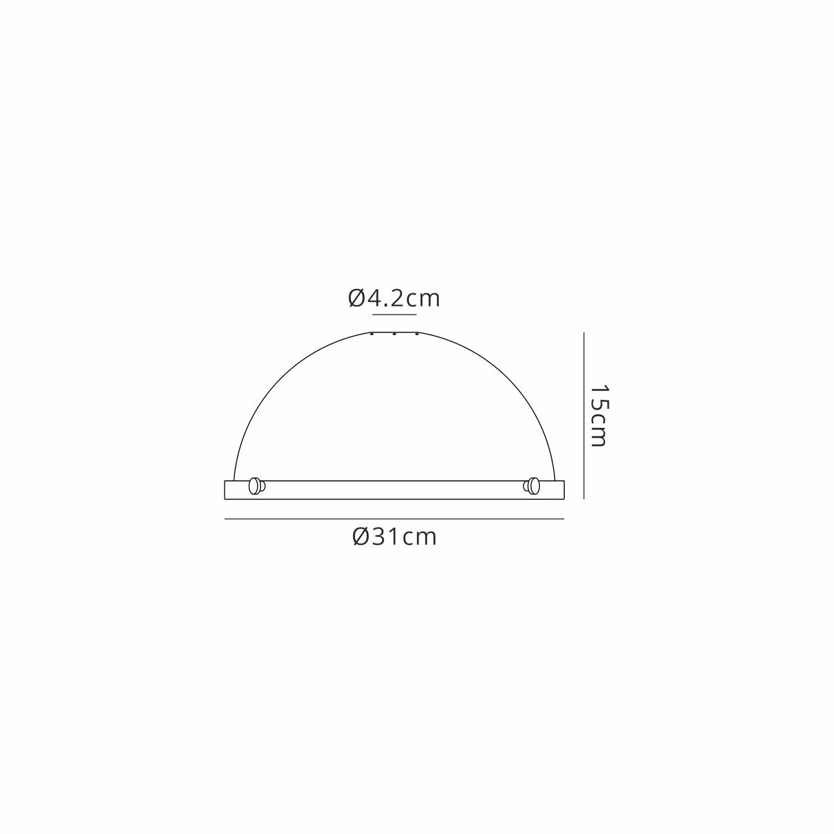 Munro Round 31cm Matt Black Metal Shade (A), With Frosted Glass Diffuser And Trim