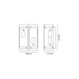 Stuckey Wall Light, 2 Light E27, Antique Brass