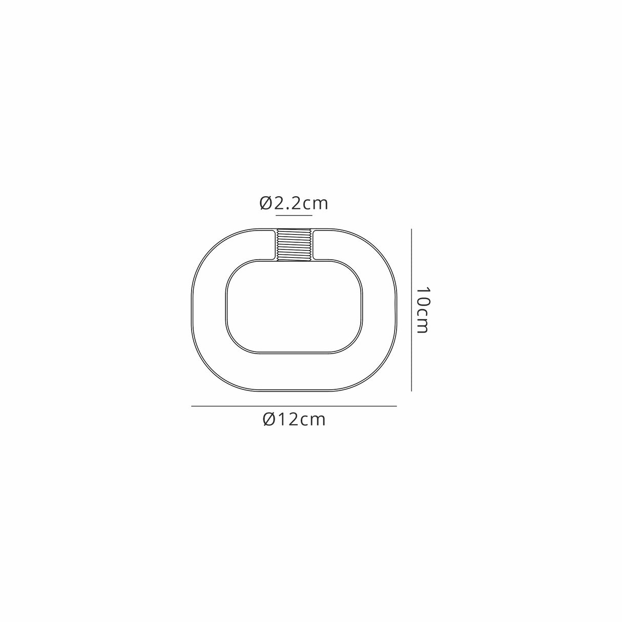 Lathen 120x100mm Flattened Round Clear With Inner Frosted Globe (M) Glass Shade