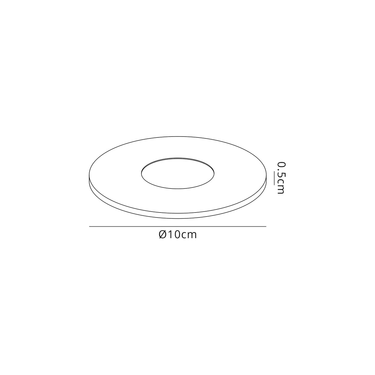 Berry White Metal Ring Plate
