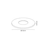 Berry White Metal Ring Plate
