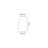 Berry Small Cylindrical Cone Opal Glass Shade (A),