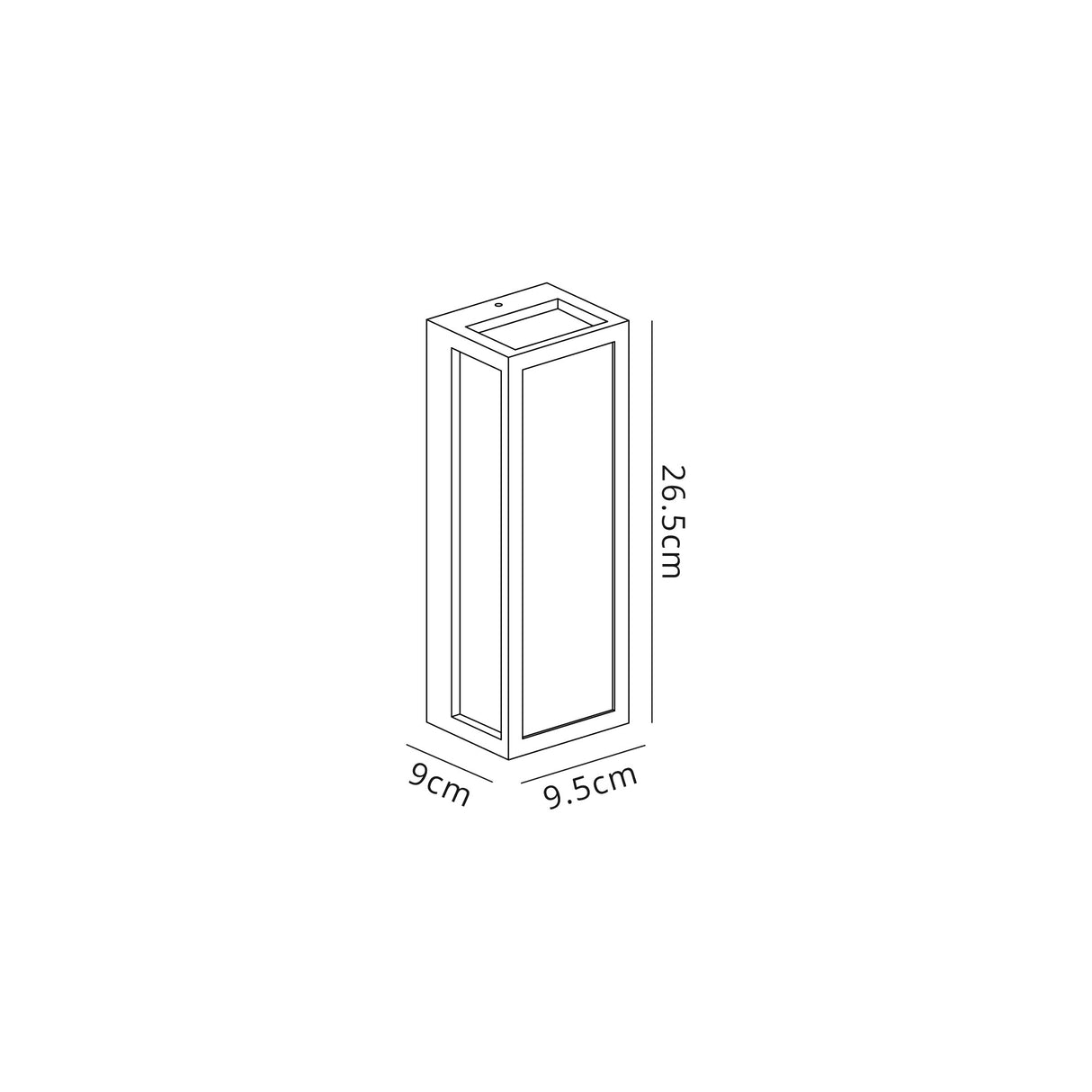 Ord Flush Frosted Wall Lamp, 10W LED, 3000K, IP65, Anthracite, 2yrs Warranty