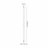 Robson 1m Clear 2 Core 0.75mm Cable VDE Approved (qty ordered will be supplied as one continuous length)