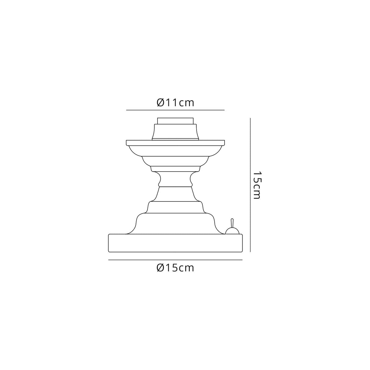 Holloway Table Lamp, 1 x E27, Polished Nickel